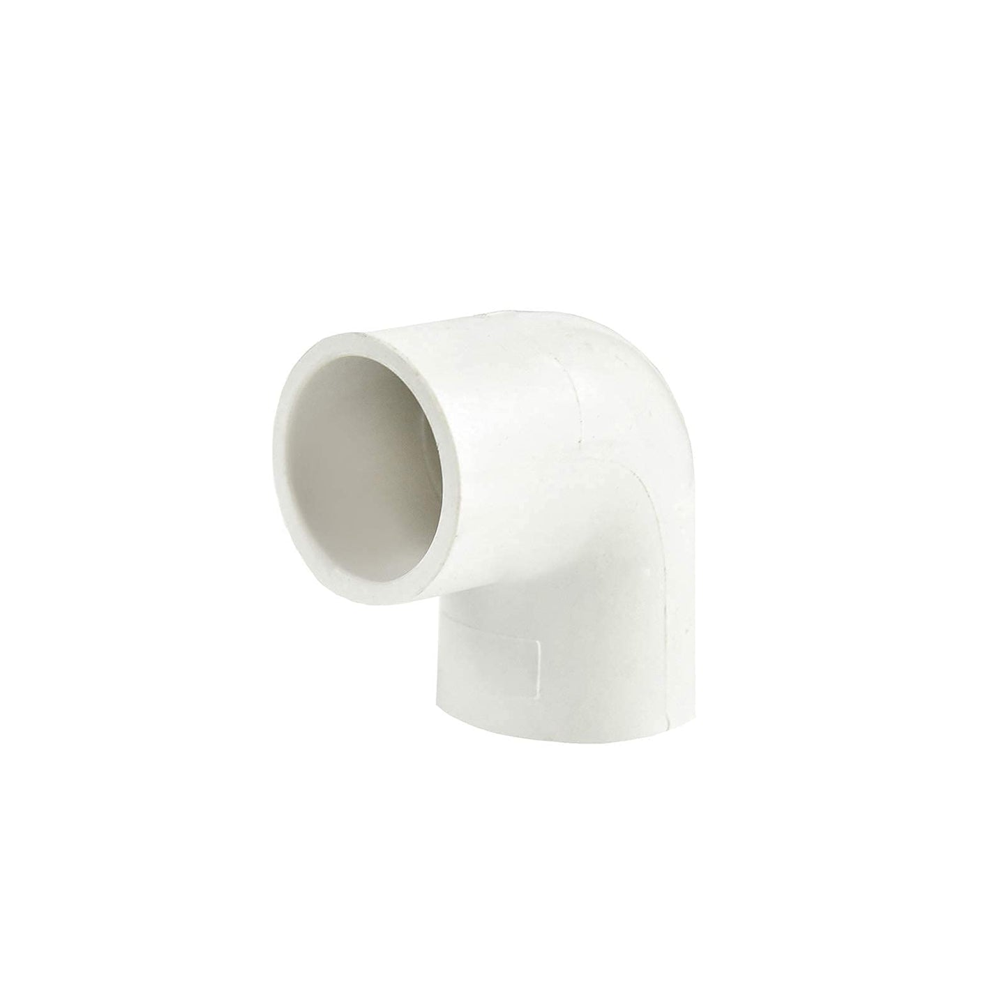 FangKingNo 10pcs 1/2" 2-Way PVC Pipe Fitting 90 Degree Elbow PVC Adapter Coupling Schedule 40 White Socket 90 Degree PVC Pipe Elbow - 10 Pack, (0.5 Inch)