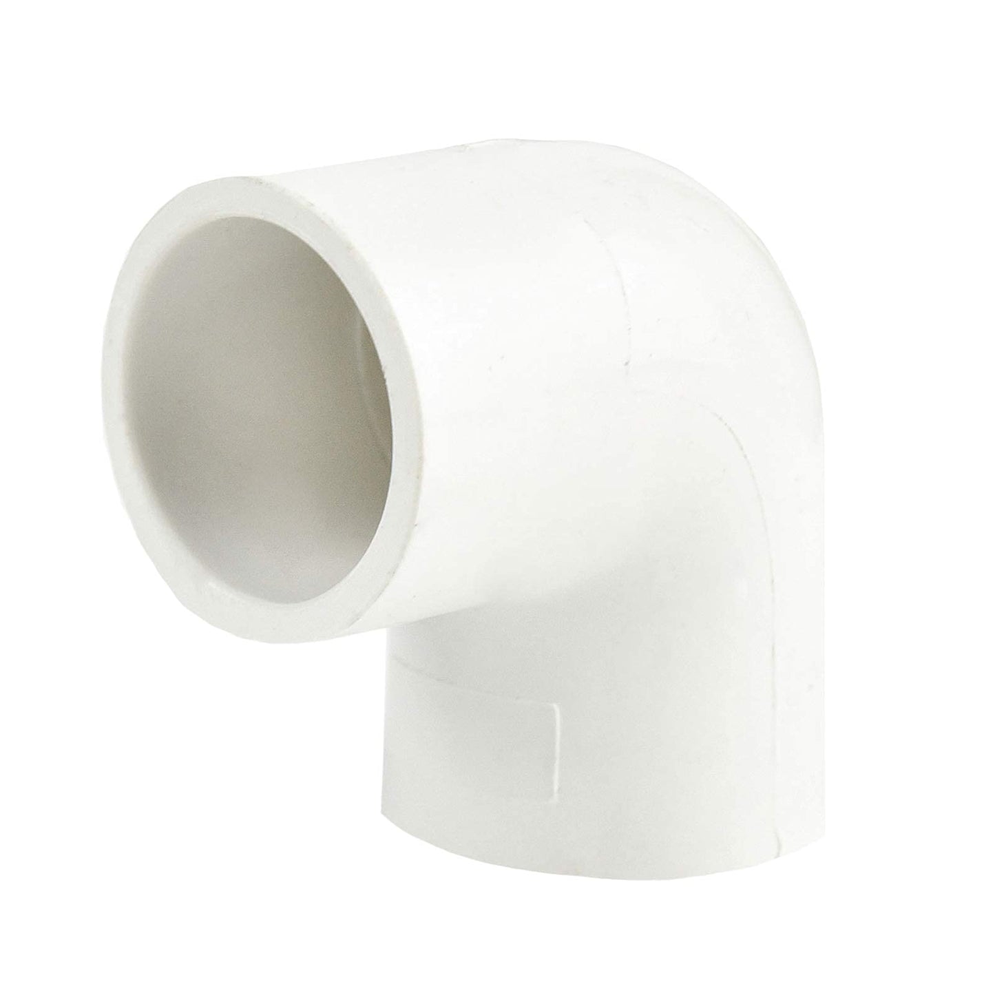 FangKingNo 10pcs 1/2" 2-Way PVC Pipe Fitting 90 Degree Elbow PVC Adapter Coupling Schedule 40 White Socket 90 Degree PVC Pipe Elbow - 10 Pack, (0.5 Inch)