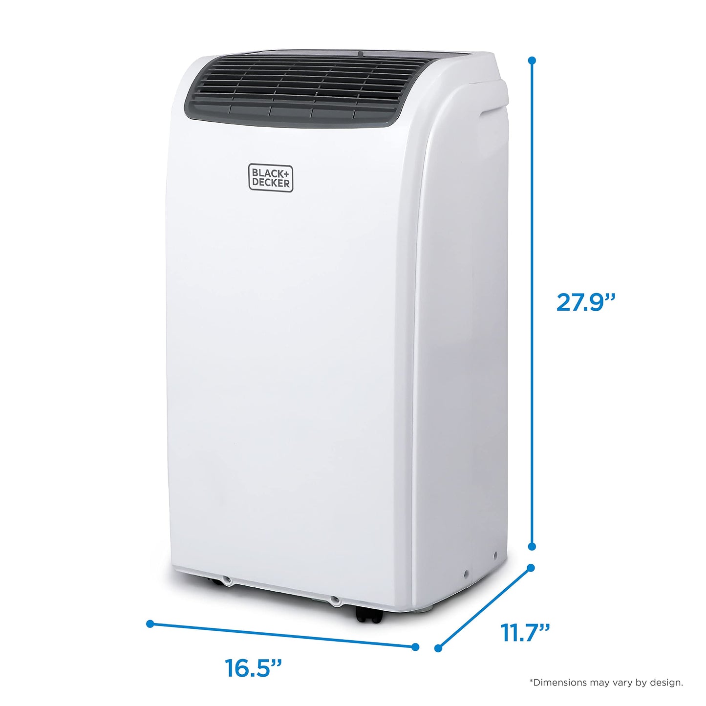 BLACK+DECKER Air Conditioner, 12,000 BTU Air Conditioner Portable for Room and Heater up to 550 Sq. Ft. with Remote Control, White