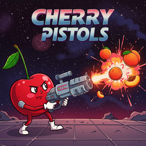 Cherryanna Grande X Peach pistols Fem Stickers