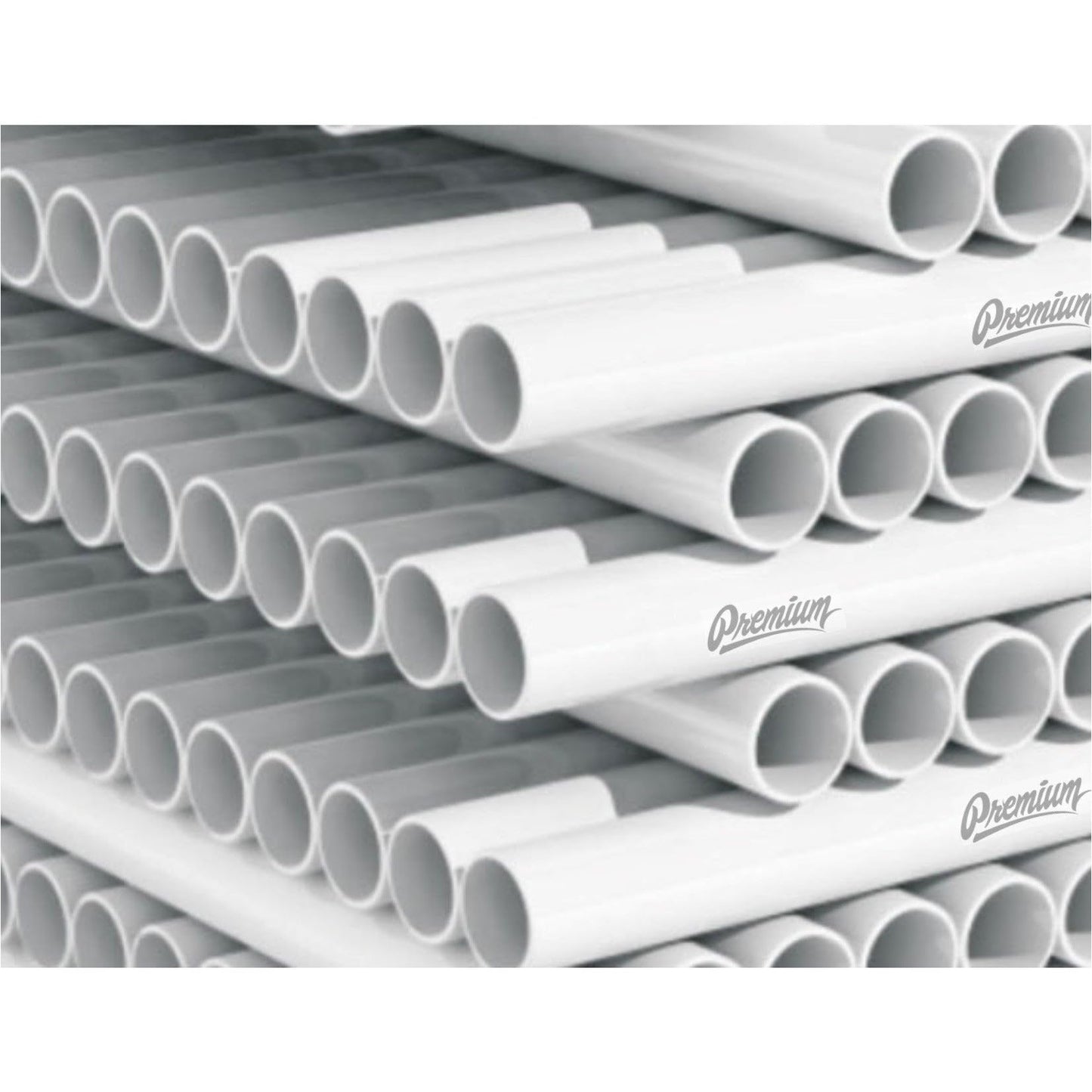 PVC Pipe Sch40 1/2 Inch (0.5) White Custom Length 1FT Feet